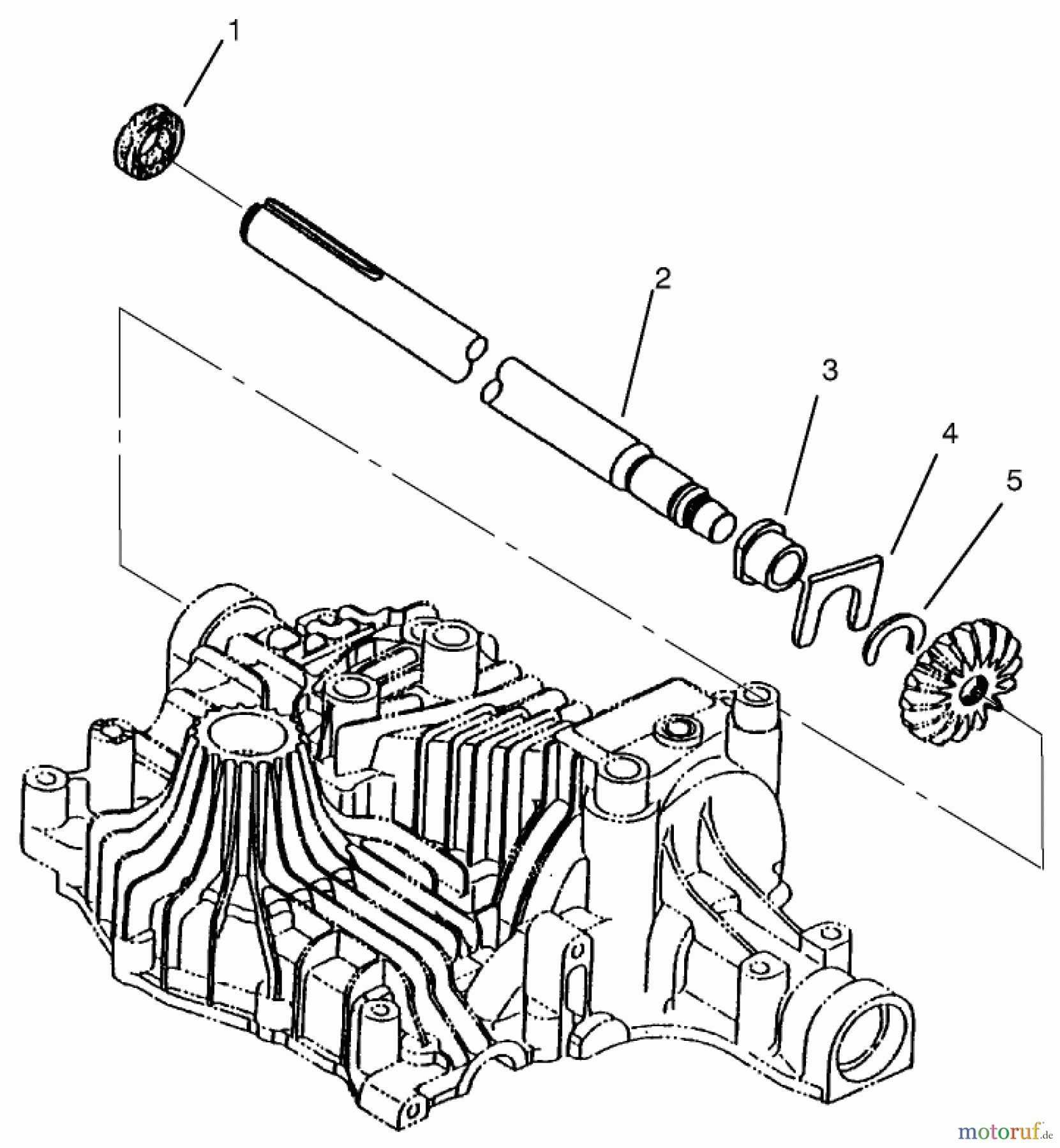  Toro Neu Mowers, Lawn & Garden Tractor Seite 1 72046 (265-H) - Toro 265-H Lawn and Garden Tractor, 1997 (7900001-7999999) AXLE SHAFT