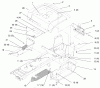 Toro 72064 (265-H) - 265-H Lawn and Garden Tractor, 1997 (7900001-7999999) Ersatzteile FENDER AND FOOTREST