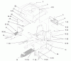 Toro 72046 (265-H) - 265-H Lawn and Garden Tractor, 1998 (8900001-8900399) Ersatzteile FENDER AND FOOTREST