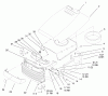 Toro 72047 (265-6) - 265-6 Lawn and Garden Tractor, 1999 (9900001-9999999) Ersatzteile HOOD & GRILL ASSEMBLY