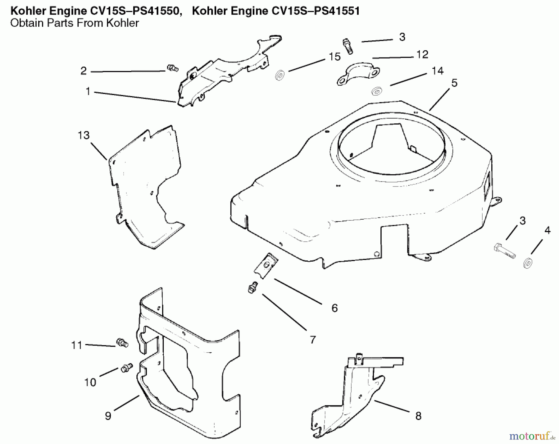 Toro Neu Mowers, Lawn & Garden Tractor Seite 1 72070 (265-H) - Toro 265-H Lawn and Garden Tractor, 1999 (9900001-9999999) BLOWER HOUSING & BAFFLES