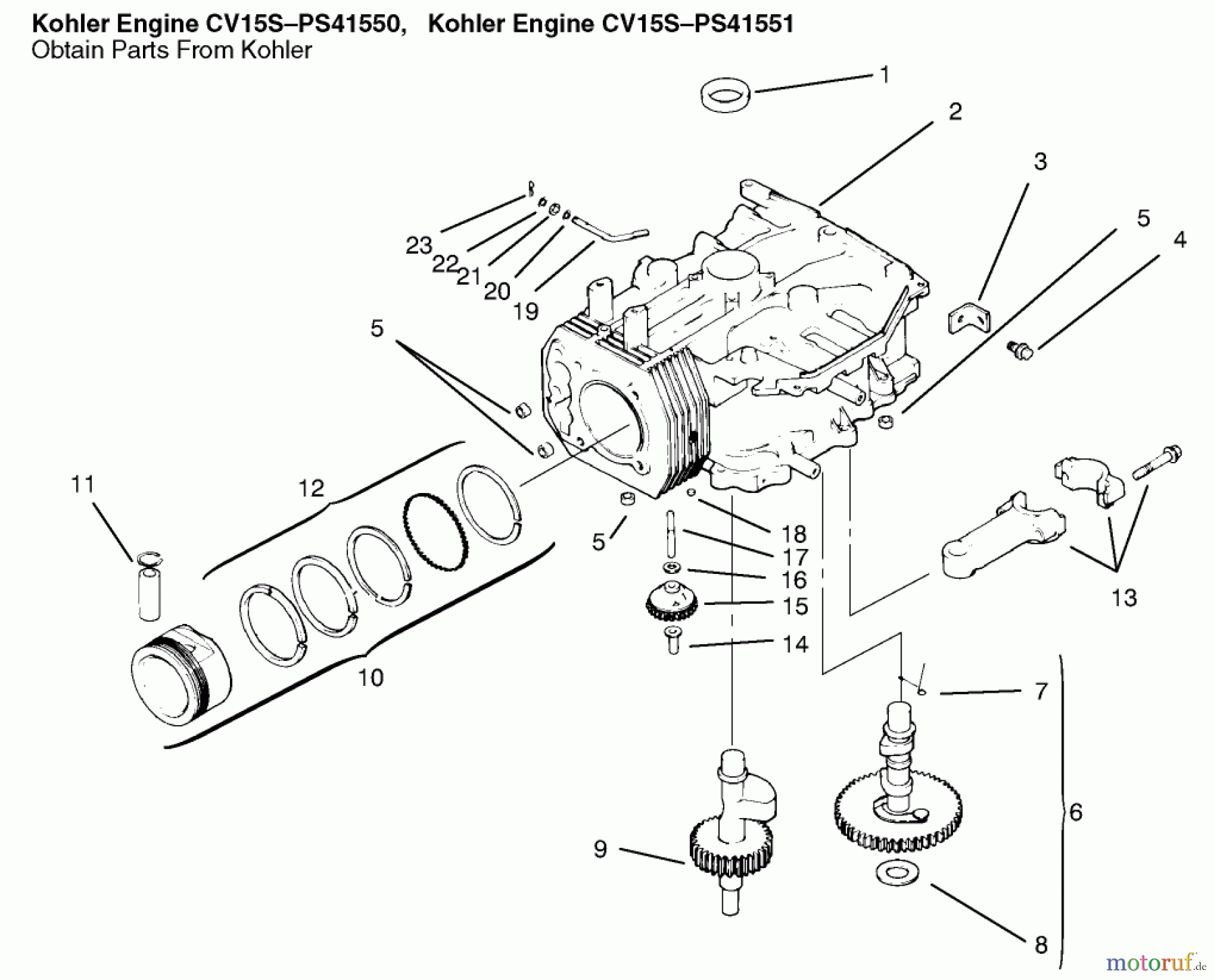Toro Neu Mowers, Lawn & Garden Tractor Seite 1 72048 (265-H) - Toro 265-H Lawn and Garden Tractor, 1999 (9900001-9999999) CRANKCASE