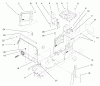 Toro 72048 (265-H) - 265-H Lawn and Garden Tractor, 1999 (9900001-9999999) Ersatzteile HOODSTAND & FIREWALL ASSEMBLY