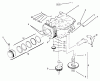 Toro 72050 (265-H) - 265-H Lawn and Garden Tractor, 2000 (200000001-200999999) Ersatzteile CRANKCASE #1