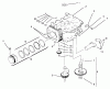 Toro 72050 (265-H) - 265-H Lawn and Garden Tractor, 2000 (200000001-200999999) Ersatzteile CRANKCASE #2