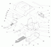 Toro 72050 (265-H) - 265-H Lawn and Garden Tractor, 2000 (200000001-200999999) Ersatzteile FENDER & FOOTREST ASSEMBLY
