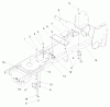 Toro 72050 (265-H) - 265-H Lawn and Garden Tractor, 2000 (200000001-200999999) Ersatzteile FRAME ASSEMBLY