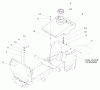 Toro 72050 (265-H) - 265-H Lawn and Garden Tractor, 2000 (200000001-200999999) Ersatzteile FUEL TANK ASSEMBLY