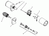 Toro 72050 (265-H) - 265-H Lawn and Garden Tractor, 2000 (200000001-200999999) Ersatzteile STARTING SYSTEM #1