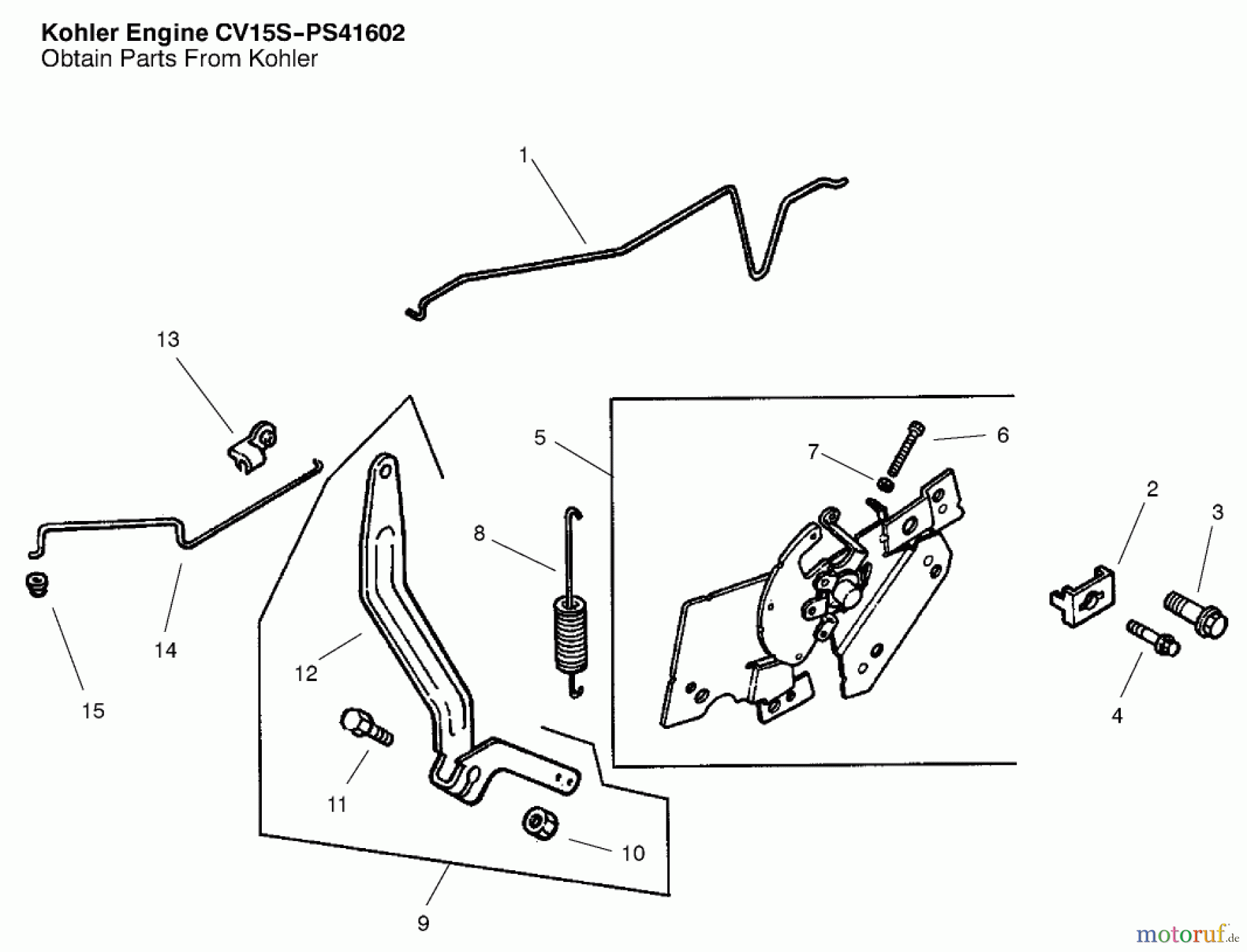 Toro Neu Mowers, Lawn & Garden Tractor Seite 1 72051 (265-H) - Toro 265-H Lawn and Garden Tractor, 2001 (210000001-210999999) ENGINE CONTROLS ASSEMBLY