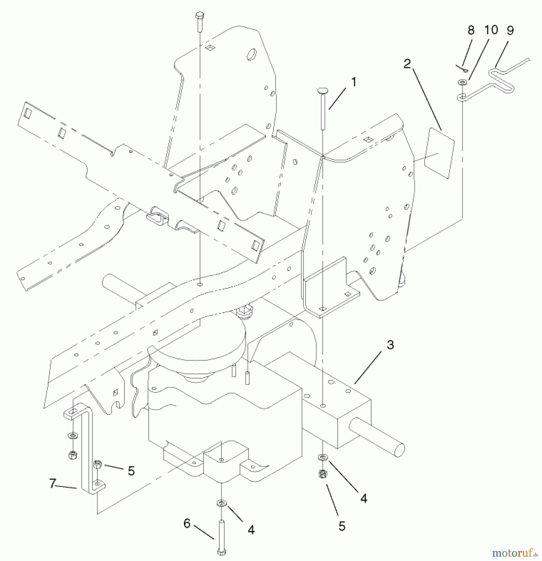 Toro Neu Mowers, Lawn & Garden Tractor Seite 1 72072 (266-HE) - Toro 266-HE Lawn and Garden Tractor, 2002 (220000001-220999999) HYDROSTATIC TRANSAXLE ASSEMBLY