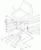 Toro 72072 (266-HE) - 266-HE Lawn and Garden Tractor, 2002 (220000001-220999999) Ersatzteile SEAT ASSEMBLY