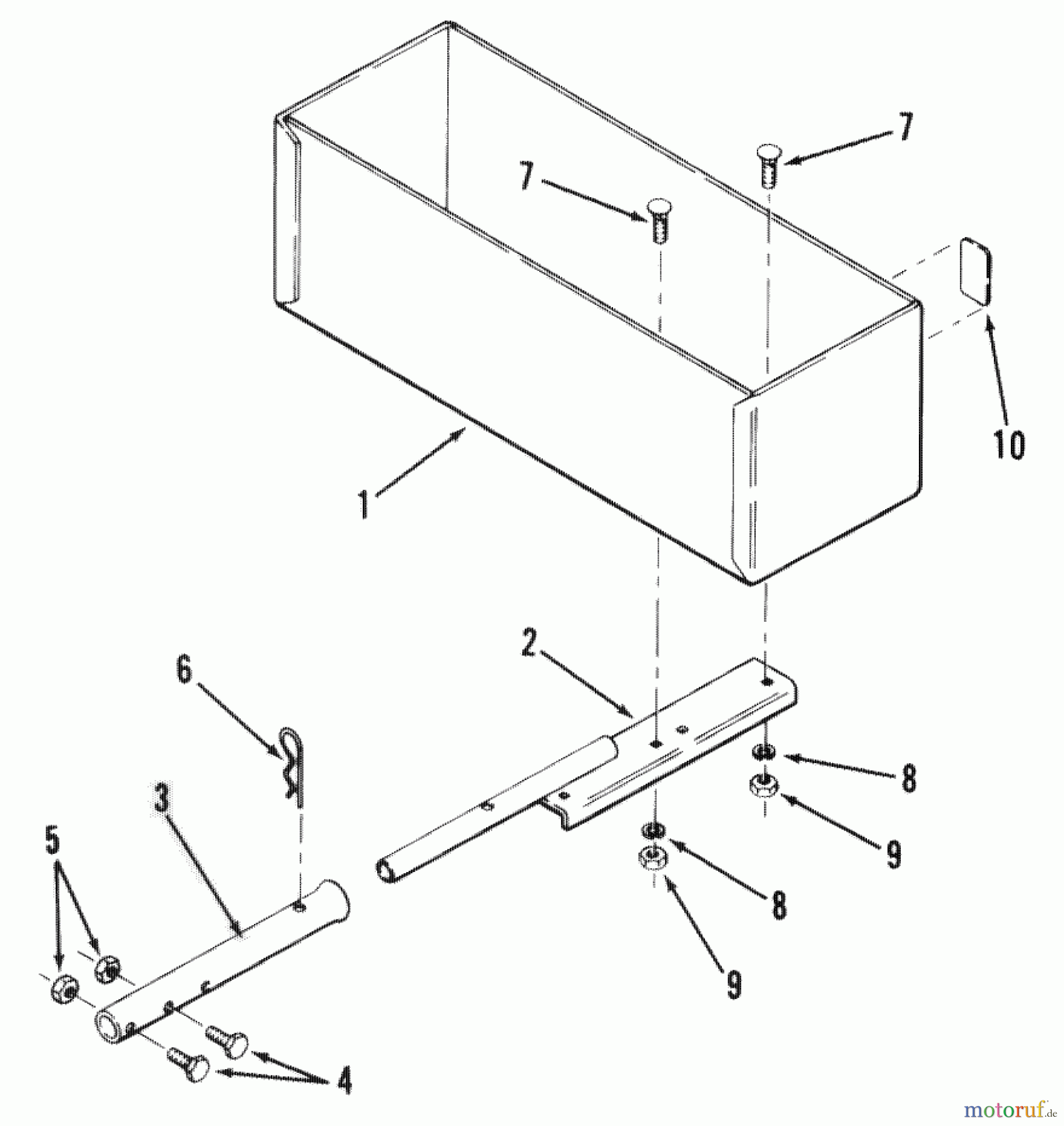 Toro Neu Accessories 81136 - Toro Rear Weight Box, 1985 FACTORY ORDER NUMBER 8-1136
