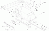 Toro 79167 - 48" Vac-Bagger, TimeCutter ZX Riding Mowers, 2005 (250000001-250999999) Ersatzteile BAGGER HOOD AND HINGE ASSEMBLY