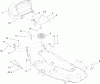 Toro 79167 - 48" Vac-Bagger, TimeCutter ZX Riding Mowers, 2005 (250000001-250999999) Ersatzteile BLOWER DECK MOUNTING ASSEMBLY