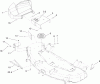 Toro 79167 - 48" Vac-Bagger, TimeCutter ZX Riding Mowers, 2006 (260000001-260999999) Ersatzteile BLOWER DECK MOUNTING ASSEMBLY