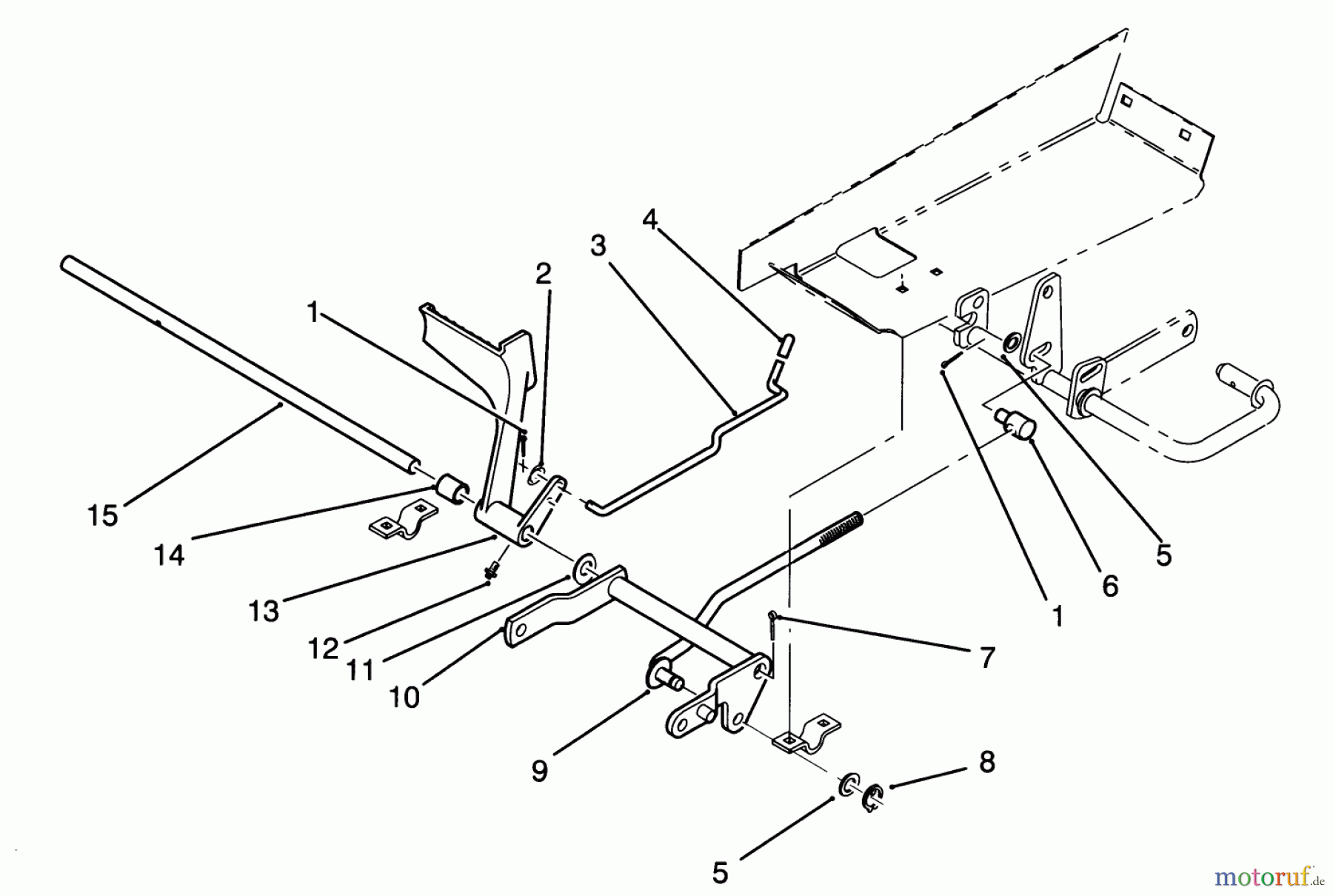  Toro Neu Mowers, Lawn & Garden Tractor Seite 1 72081 (246-H) - Toro 246-H Yard Tractor, 1993 (3900001-3999999) BRAKE PEDAL ASSEMBLY