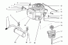 Toro 72081 (246-H) - 246-H Yard Tractor, 1993 (3900001-3999999) Ersatzteile ENGINE AND CLUTCH