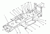 Toro 72081 (246-H) - 246-H Yard Tractor, 1993 (3900001-3999999) Ersatzteile MAIN FRAME ASSEMBLY
