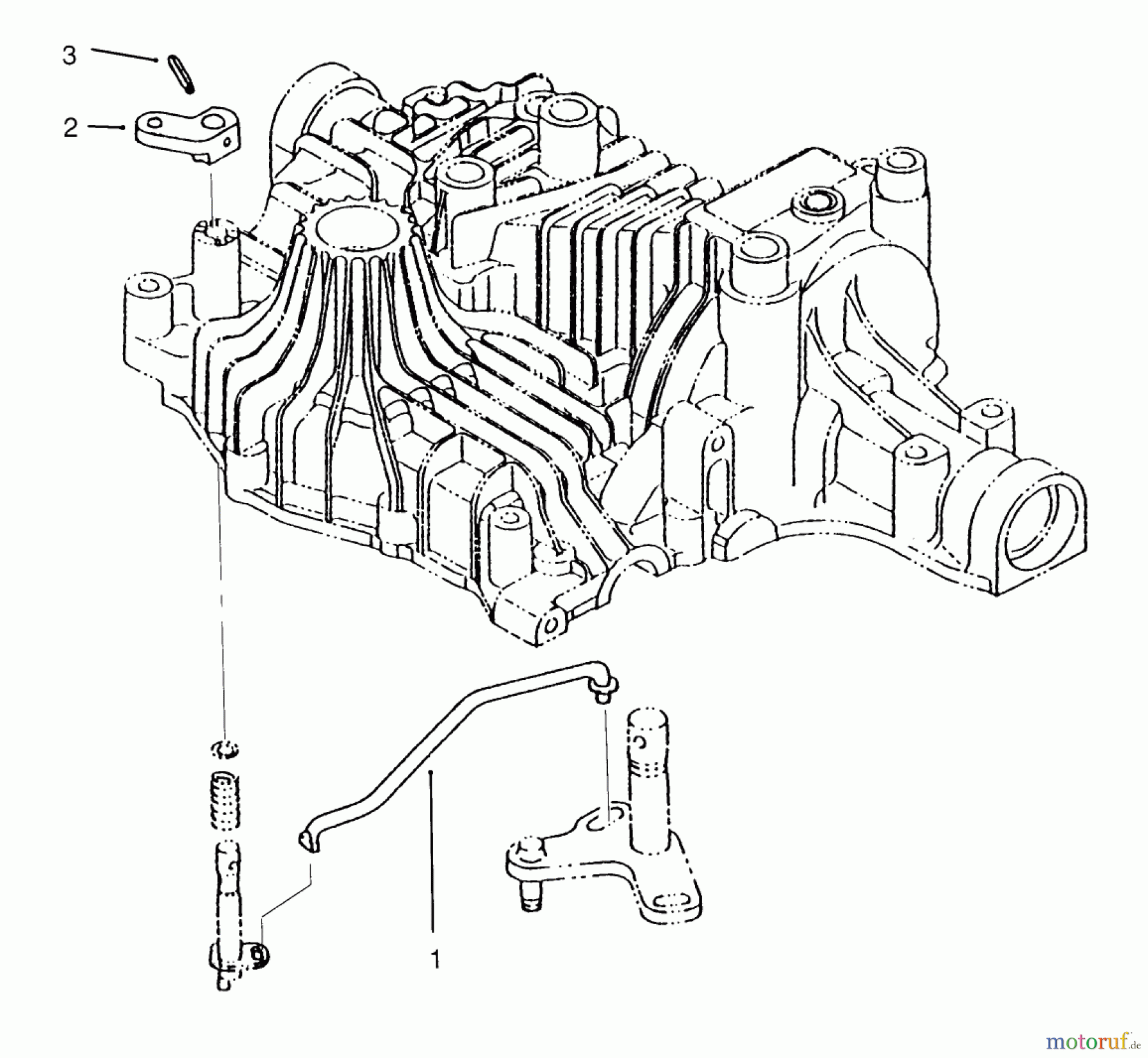 Toro Neu Mowers, Lawn & Garden Tractor Seite 1 72084 (266-H) - Toro 266-H Yard Tractor, 1995 (5900001-5999999) BYPASS RETURN TUFF TORQ TRANSMISSION K61 (TORO)