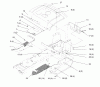 Toro 72084 (266-H) - 266-H Yard Tractor, 1995 (5900001-5999999) Ersatzteile FENDER AND FOOTREST