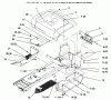 Toro 72085 (267-H) - 267-H Lawn and Garden Tractor, 1996 (6900001-6999999) Ersatzteile FENDER AND FOOTREST