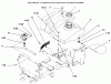 Toro 72085 (267-H) - 267-H Lawn and Garden Tractor, 1996 (6900001-6999999) Ersatzteile FUEL TANK AND HYDRO RESERVOIR