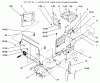 Toro 72085 (267-H) - 267-H Lawn and Garden Tractor, 1996 (6900001-6999999) Ersatzteile HOODSTAND AND FIREWALL
