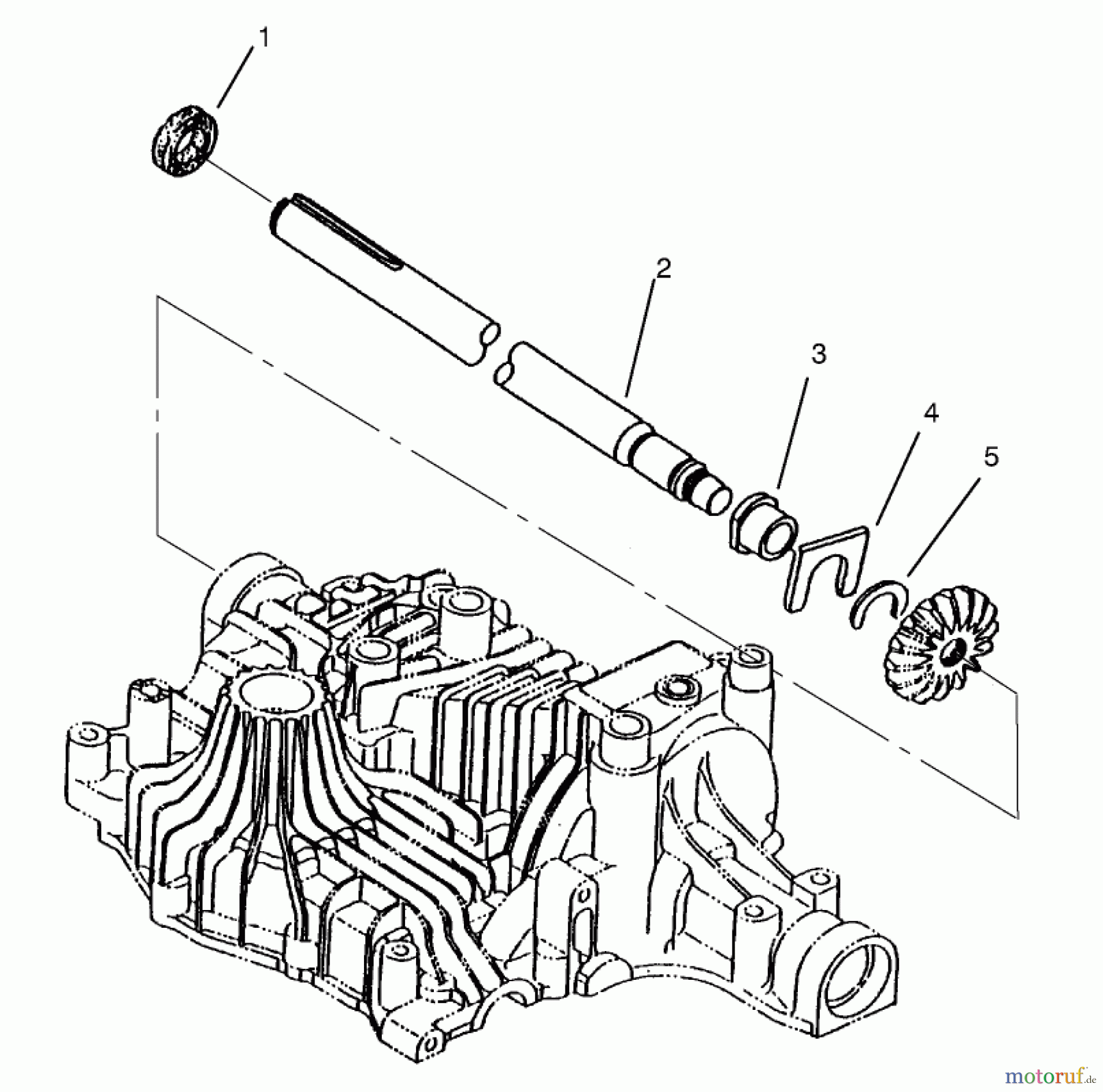 Toro Neu Mowers, Lawn & Garden Tractor Seite 1 72085 (267-H) - Toro 267-H Lawn and Garden Tractor, 1998 (8900400-8999999) AXLE SHAFT