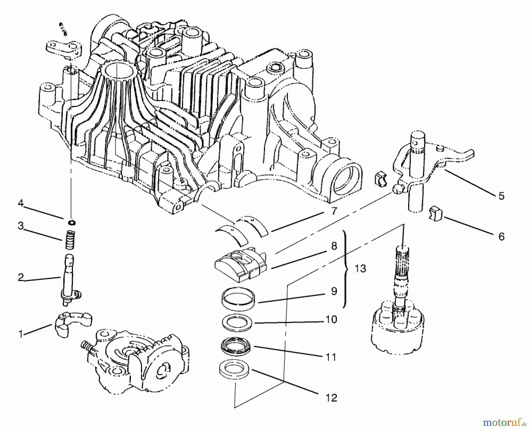 Toro Neu Mowers, Lawn & Garden Tractor Seite 1 72104 (267-H) - Toro 267-H Lawn and Garden Tractor, 1998 (8900600-8999999) RANGE SHIFT
