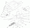 Toro 72086 (268-H) - 268-H Lawn and Garden Tractor, 1999 (9900001-9999999) Ersatzteile FENDER & FOOTRESTS ASSEMBLY