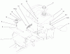Toro 72086 (268-H) - 268-H Lawn and Garden Tractor, 1999 (9900001-9999999) Ersatzteile FUEL TANK & HYDRO RESERVOIR ASSEMBLY