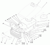 Toro 72086 (268-H) - 268-H Lawn and Garden Tractor, 1999 (9900001-9999999) Ersatzteile HOOD & GRILL ASSEMBLY