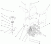 Toro 72086 (268-H) - 268-H Lawn and Garden Tractor, 1999 (9900001-9999999) Ersatzteile HYDRO TRANSAXLE ASSEMBLY