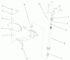 Toro 72086 (268-H) - 268-H Lawn and Garden Tractor, 1999 (9900001-9999999) Ersatzteile LOWER STEERING ASSEMBLY