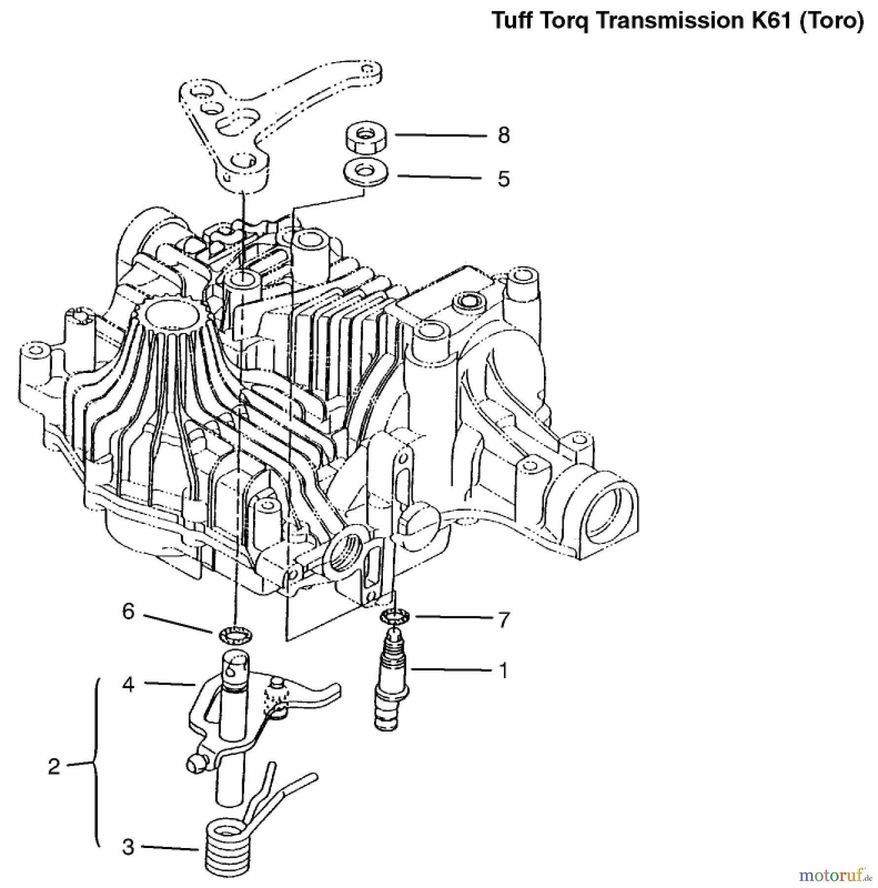 Toro Neu Mowers, Lawn & Garden Tractor Seite 1 72086 (268-H) - Toro 268-H Lawn and Garden Tractor, 1999 (9900001-9999999) N-CENTERING