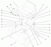 Toro 72086 (268-H) - 268-H Lawn and Garden Tractor, 1999 (9900001-9999999) Ersatzteile SEAT ASSEMBLY
