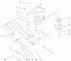 Toro 72086 (268-H) - 268-H Lawn and Garden Tractor, 1999 (9900001-9999999) Ersatzteile TWIN CYL. ENGINE, MUFFLER, & PTO ASSEMBLY