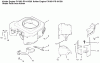 Toro 72107 (268-HE) - 268-HE Lawn and Garden Tractor, 2000 (200000001-200999999) Ersatzteile BLOWER HOUSING & BAFFLES