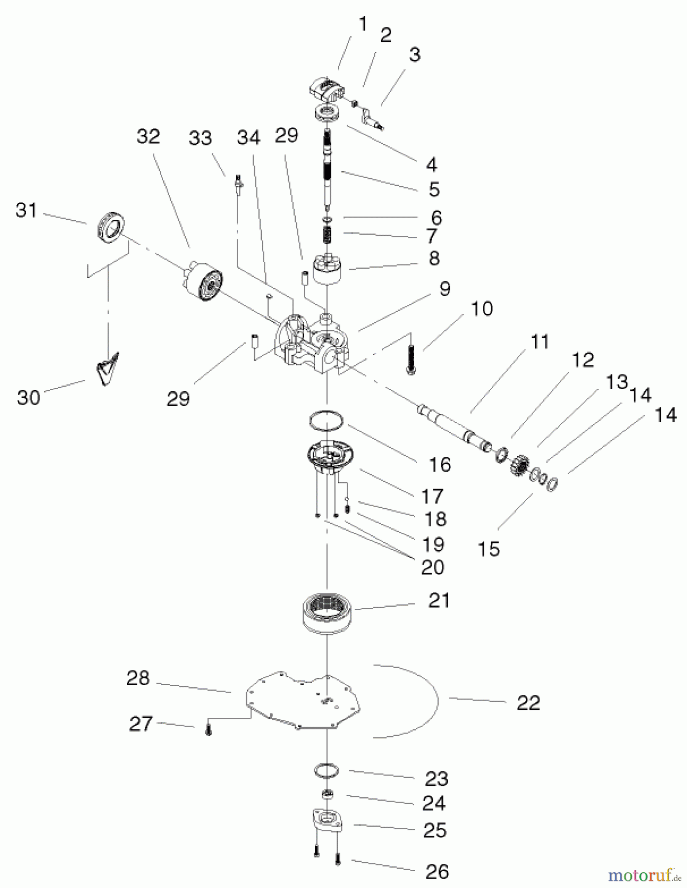  Toro Neu Mowers, Lawn & Garden Tractor Seite 1 72087 (268-H) - Toro 268-H Lawn and Garden Tractor, 2000 (200000001-200999999) CYLINDER BLOCK ASSEMBLY