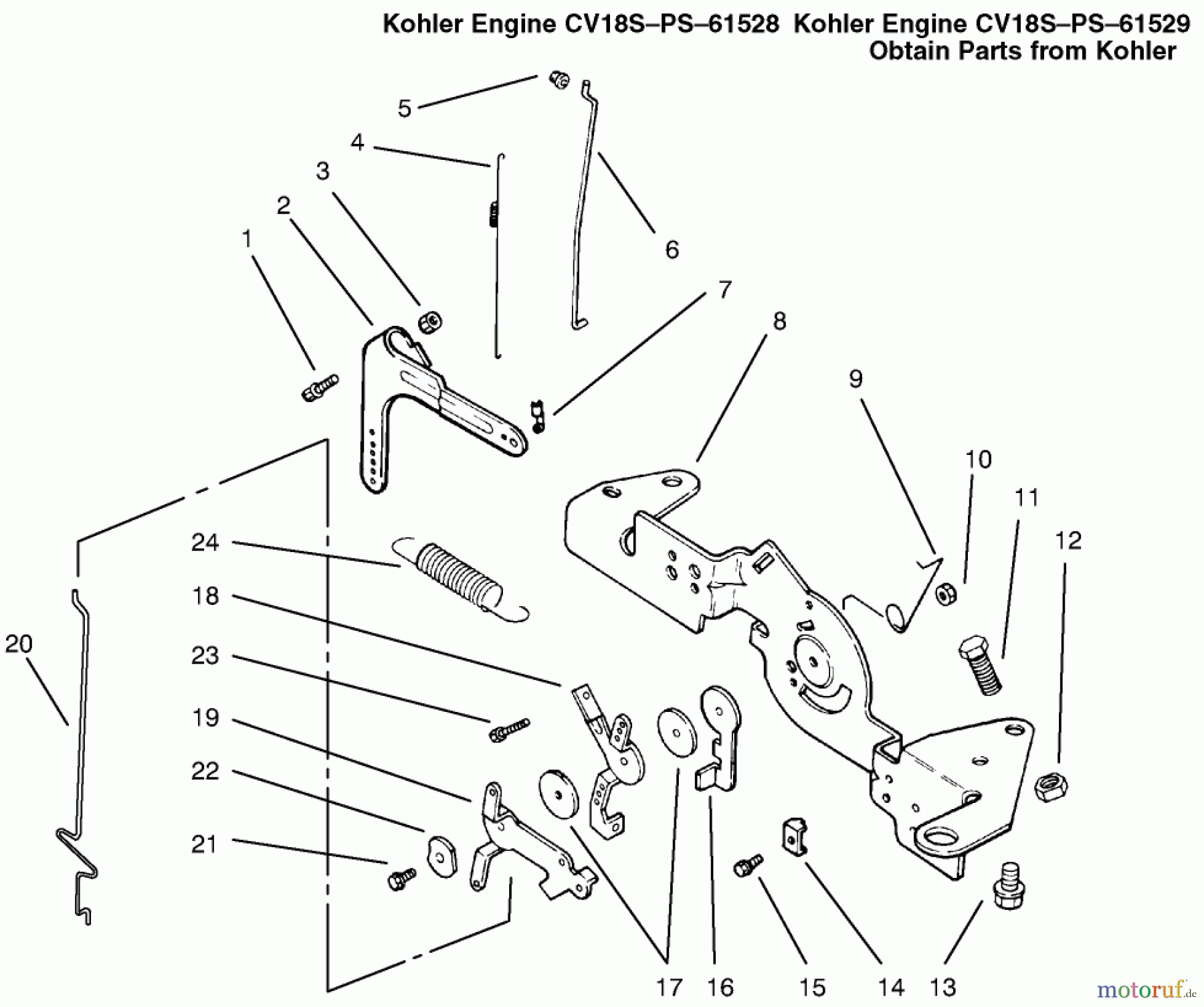  Toro Neu Mowers, Lawn & Garden Tractor Seite 1 72107 (268-HE) - Toro 268-HE Lawn and Garden Tractor, 2000 (200000001-200999999) ENGINE CONTROLS