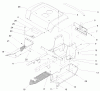 Toro 72107 (268-HE) - 268-HE Lawn and Garden Tractor, 2000 (200000001-200999999) Ersatzteile FENDER & FOOTREST ASSEMBLY