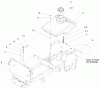 Toro 72107 (268-HE) - 268-HE Lawn and Garden Tractor, 2000 (200000001-200999999) Ersatzteile FUEL TANK ASSEMBLY