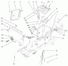 Toro 72107 (268-HE) - 268-HE Lawn and Garden Tractor, 2001 (210000001-210999999) Ersatzteile HOODSTAND AND FIREWALL ASSEMBLY