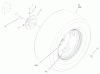 Toro 72107 (268-HE) - 268-HE Lawn and Garden Tractor, 2001 (210000001-210999999) Ersatzteile REAR WHEEL ASSEMBLY