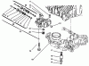 Toro 72102 (269-H) - 269-H Lawn and Garden Tractor, 1996 (6900001-6999999) Ersatzteile CENTER CASE
