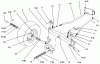 Toro 72102 (269-H) - 269-H Lawn and Garden Tractor, 1996 (6900001-6999999) Ersatzteile FRONT AXLE