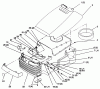 Toro 72102 (269-H) - 269-H Lawn and Garden Tractor, 1996 (6900001-6999999) Ersatzteile HOOD AND GRILL