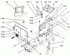 Toro 72102 (269-H) - 269-H Lawn and Garden Tractor, 1996 (6900001-6999999) Ersatzteile HOODSTAND AND FIREWALL