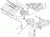 Toro 72102 (269-H) - 269-H Lawn and Garden Tractor, 1997 (7900001-7999999) Ersatzteile CENTER CASE